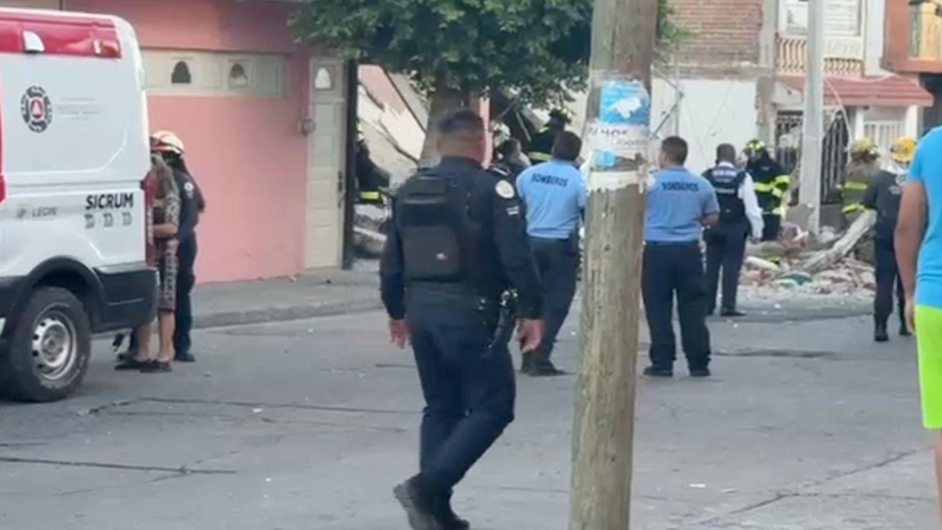 La zona fue resguardada.